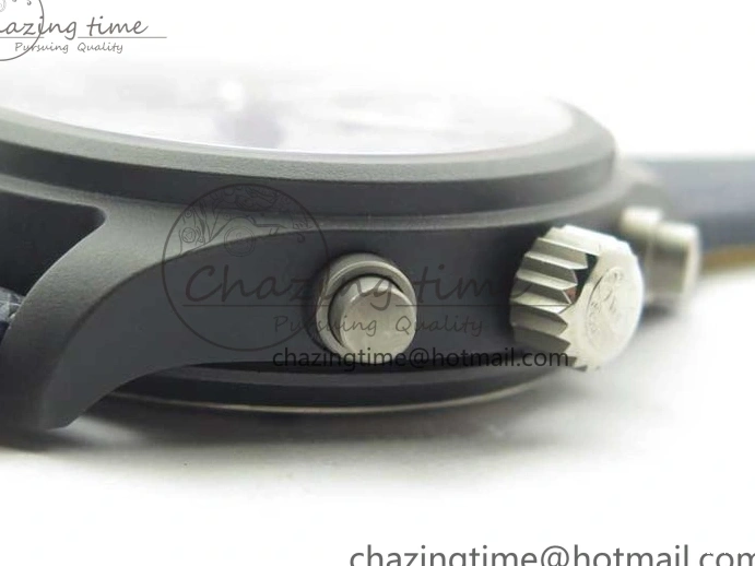 MIROTIME 0304 Reliable Pilot Chrono Blue Angels Black Ceramic ZF Best Edition on Blue Leather Strap A 7088